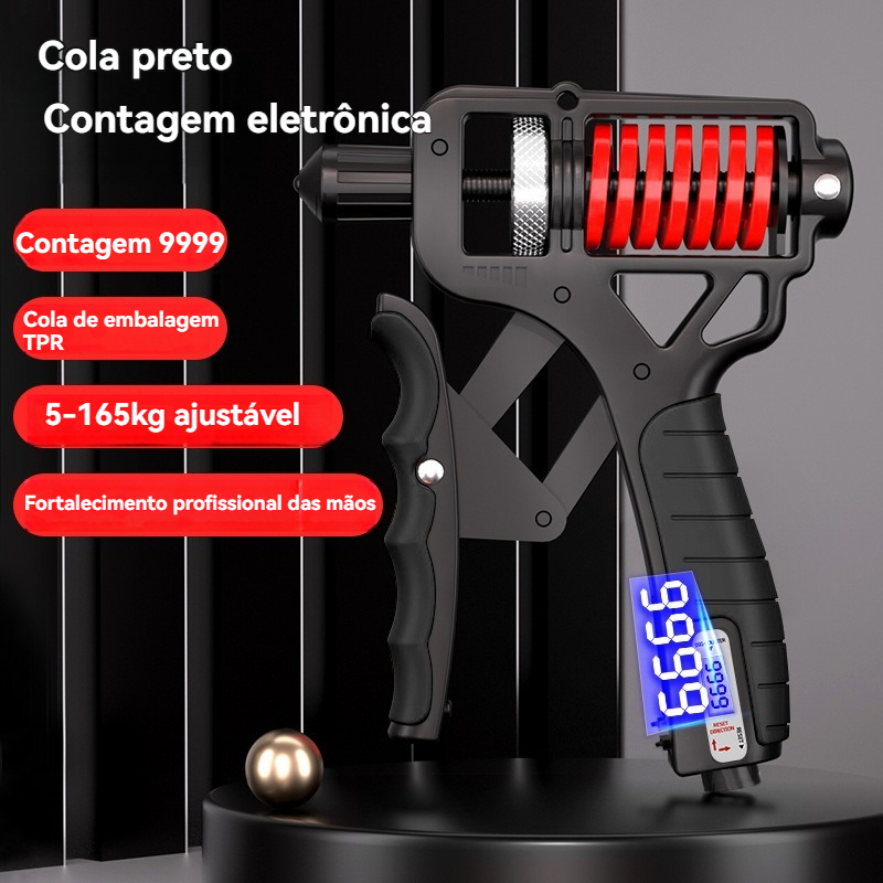 Hand Grip Metal 5-165 kg Resistente Fortalecedor Exercício Braço Antebraço Mola com Ajuste de Força