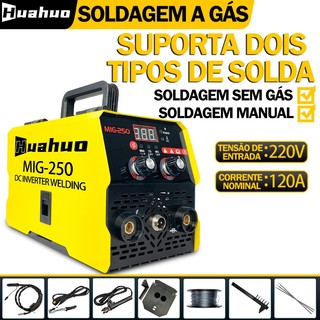 Máquina Inversor Solda Máquina de solda 250A de grau industrial de uso doméstico duplo máquina de solda portátil.