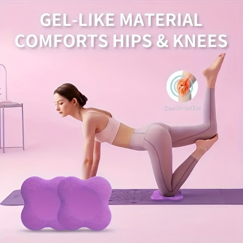 2pcs Yoga Almofada De Joelheira Portátil Extra Grossa Para Joelhos Cotovelos Pilates Work Out Kneeling Pad em Oferta na Shopee