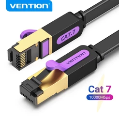 Vention Cabo de Rede Blindado CABO Internet CAT7 de alta Velocidade 10Gbps Para Laptops PS 4 Roteador RJ45