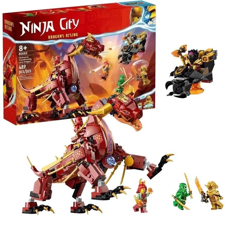 Compatível Lego deformação Lava Raptor dragão assento motorista brinquedos de bl...