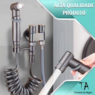 Kit Ducha Higiênica 304 válvula dupla 1/2 saída para banheiro e cozinha em Oferta na Shopee