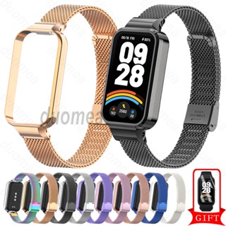 Pulseira De Aço Inoxidável , Acessórios De Metal Para Xiaomi Smart Band 9 8 Active / Redmi Smart Band 2 3 em Oferta na Shopee
