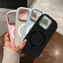 Capa De Telefone Com Dissipação De Calor Magnética De Cor Sólida Simples Para Xiaomi Redmi Note 14 13 Pro Plus + 4G 5G