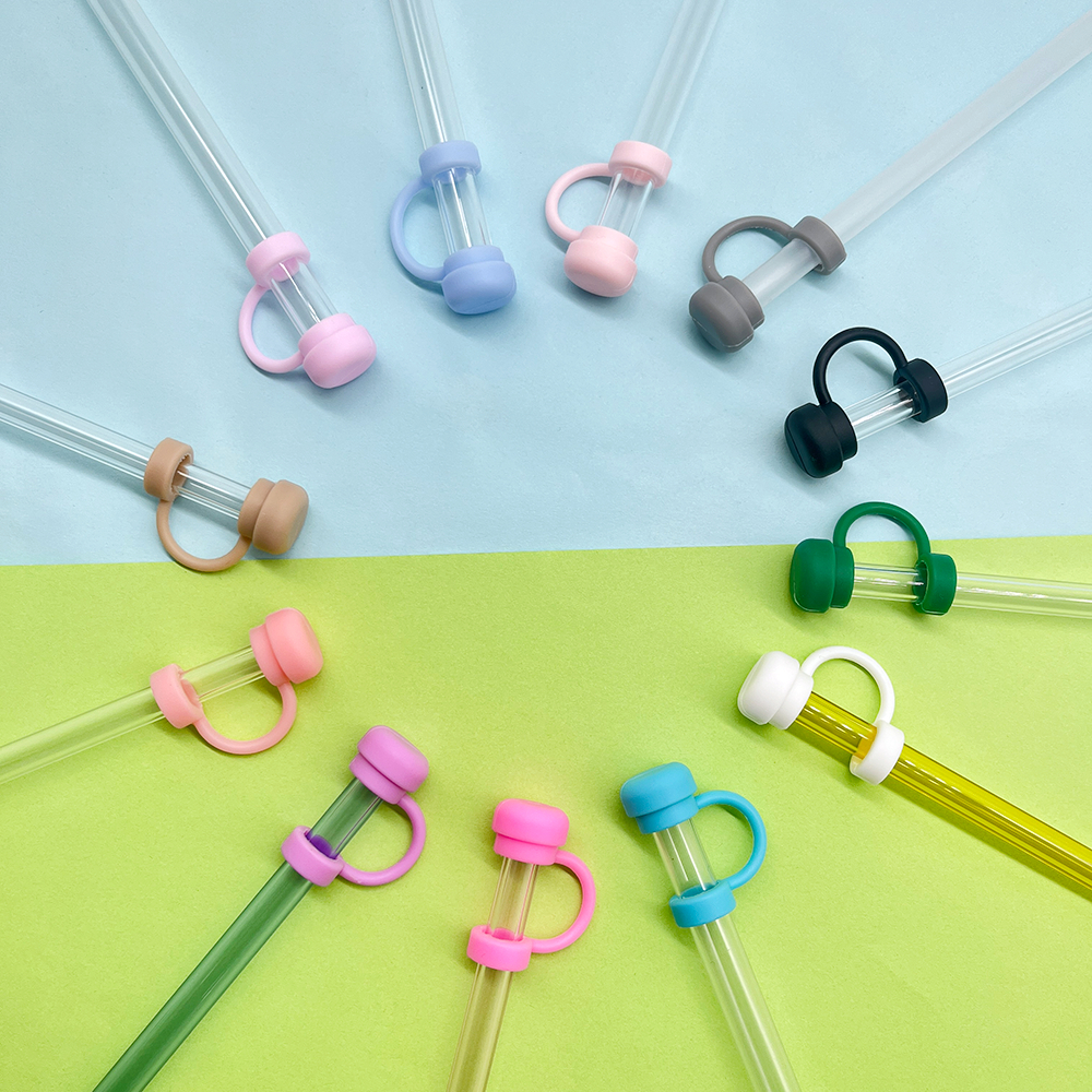 [Tampa De Palha À Prova De Poeira] De Silicone Cogumelo , Capa Reutilizável , Canudo De 10 Mm , Encaixe Para Garrafa De em Oferta na Shopee