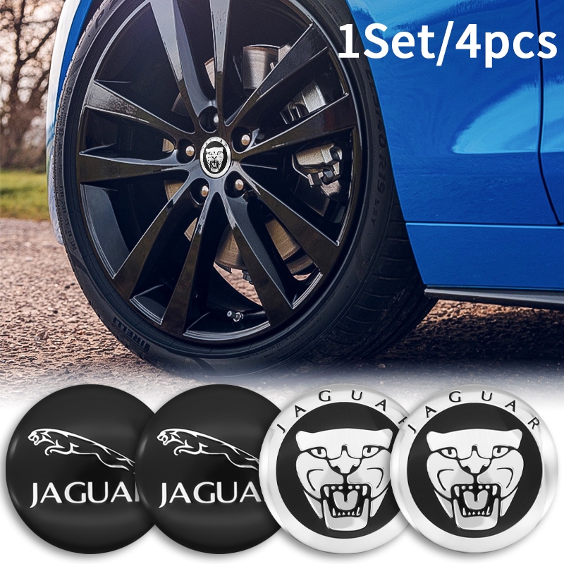 4pcs 56mm Adesivos De Logotipo Da Tampa Central Roda Do Carro Para Acessórios De jaguar