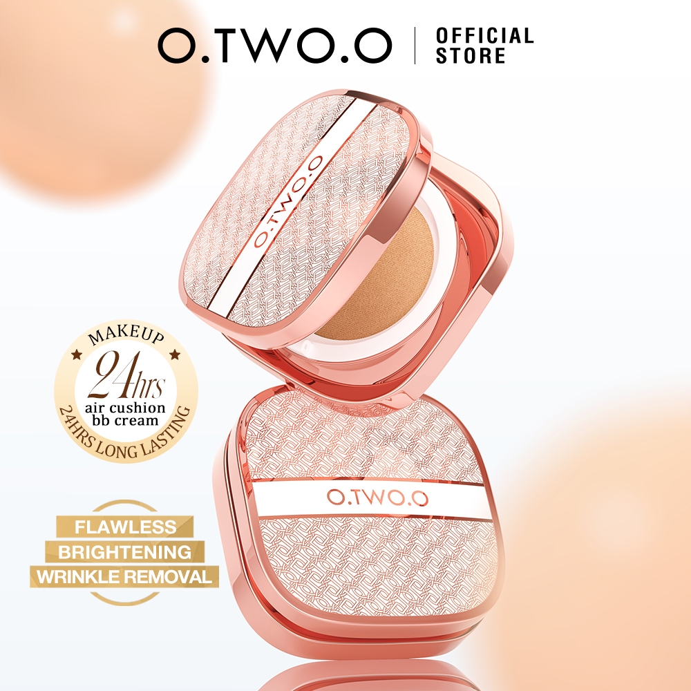 O.TWO.O Cushion Matte Malha: 24h Resist. Água, Cobertura Natural e Controle de Oleosidade with Esponja em Oferta na Shopee