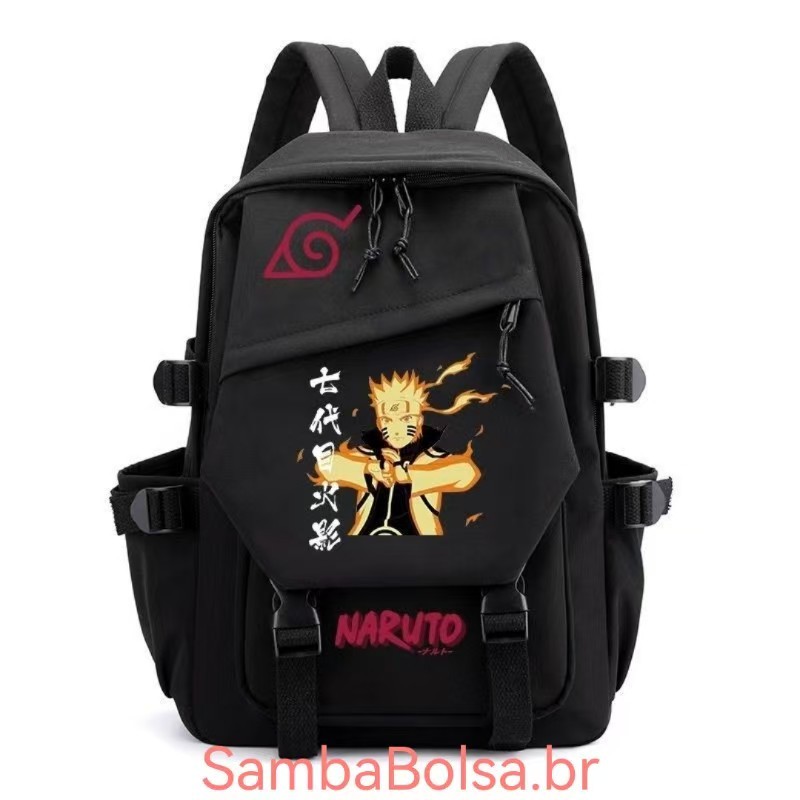 Mochila Escolar De Grande Capacidade Naruto Itachi Kakashi/Large Capacity School Backpack Naruto Itachi Kakashi em Oferta na Shopee