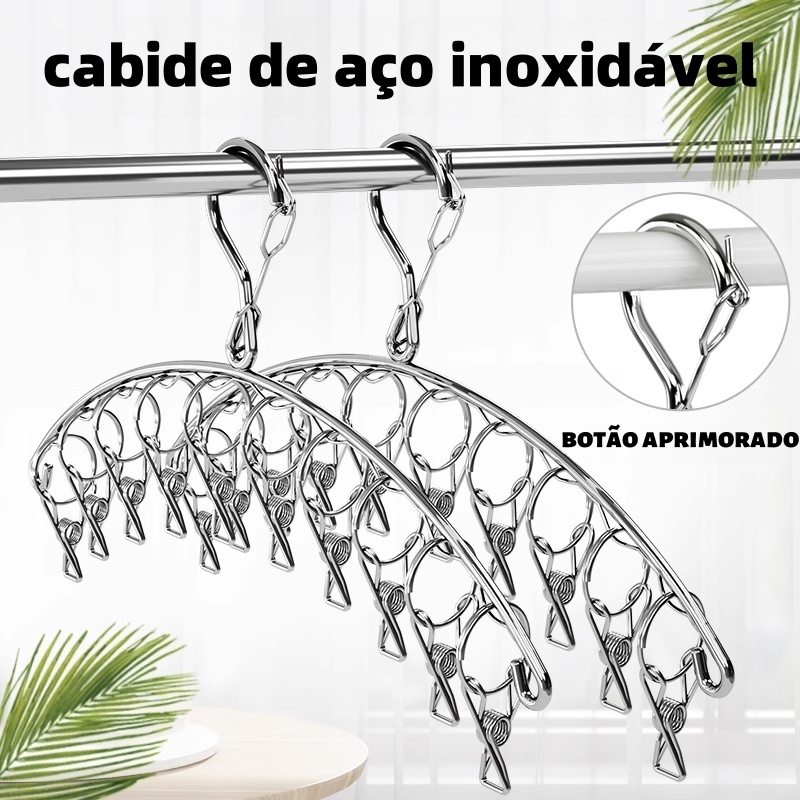 Varal 40 Prendedores Para Roupa Intima Para Calcinha Meia Cueca  Reforçado inox 20 Prendedores
