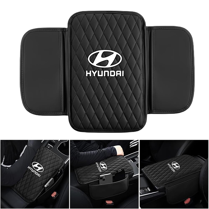 Adequado Para HYundai IX25 IX35 Elantra Acento HB20 HB20S Micofibra Couro Console Central Caixa De Apoio De Braço Almofa em Oferta na Shopee