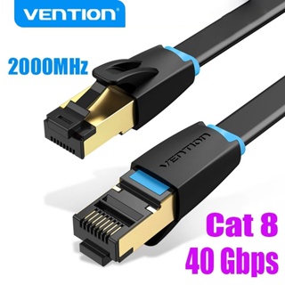 Vention CAT8 Cabo Ethernet Plano De Alta Velocidade 40 Gbps 2000 Mhz SFTP Rede De Internet LAN Conector RJ45 Para Rotead em Oferta na Shopee