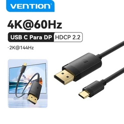 Vention Cabo USB C Para DP 4K 60HZ UHD Type Adaptador Displayport TV/Laptop/Computador