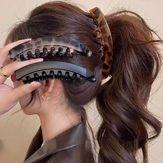 Grampo De Cabelo De banana Com Estampa De Leopardo vintage Único , Acessório Feminino Rabo De Cavalo Alto em Oferta na Shopee