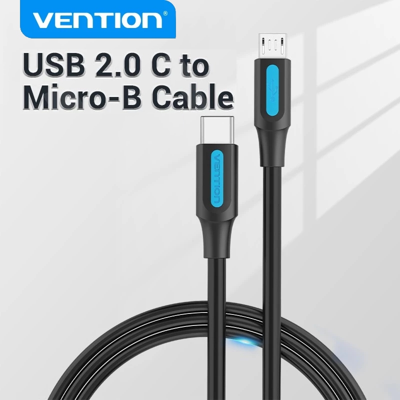 VENTION Usb C Para Micro B Cabo Usb 2.0 Para Huawei Xiaomi Meizu Samaung Macbook Micro Usb Para Cabo De Tipo C em Oferta na Shopee