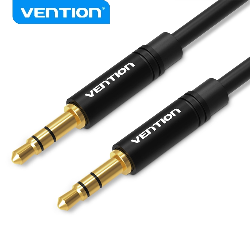 VENTION 3.5mm Jack Aux Cable Right-Angle Male to Male Stereo Audio Cable for Speaker Headphone Car AUX em Oferta na Shopee