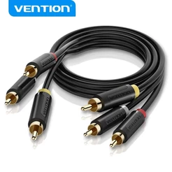 VENTION 3RCA Para 3RCA Av Cabo Composto De Áudio E Vídeo RCA Compatível Com O Amplificador