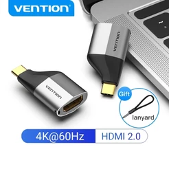 VENTION USB-C para HDMI Adaptador Suporta 4K 60 Hz Compatível com 1080P/720P tipo c para HDMI