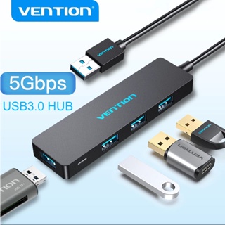 VENTION HUB USB 3.0 5 Gbps Compatível Com USB 2.0/1.1 Suporta a função OTG Preto 4 Portas em Oferta na Shopee