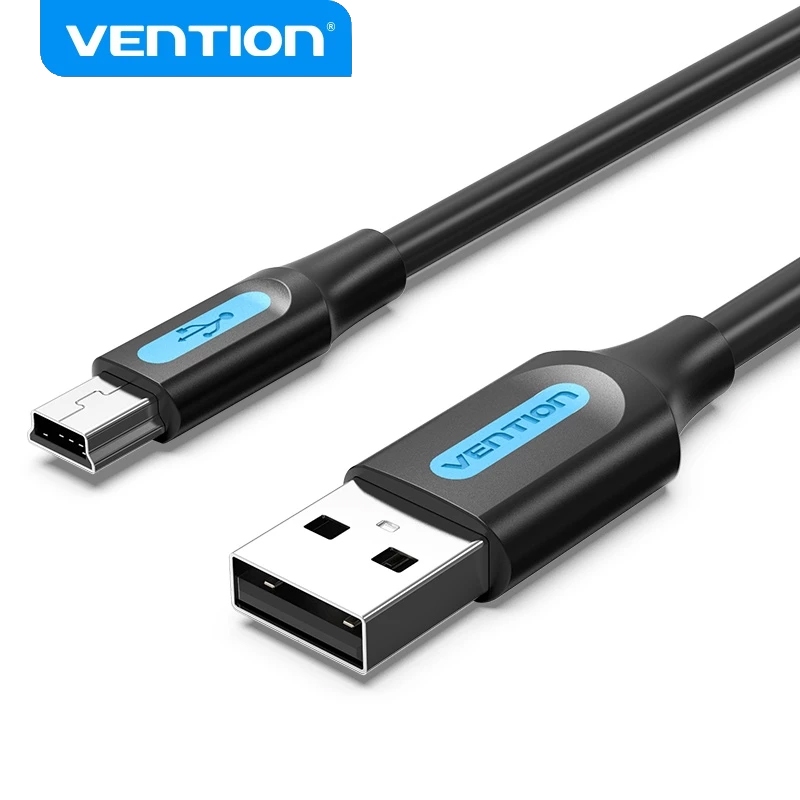 VENTION Cabo Mini USB 2.0 Para 2A 480 Mbps De Dados Câmera MP3 MP4 em Oferta na Shopee