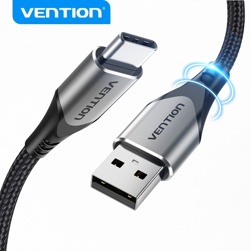 Vention PD 60W 3A USB Type C Nylon Cable Cabo De Carga Rápida For Phone em Oferta na Shopee