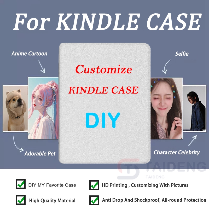 Para Kindle Paperwhite 6 5 4 3 2 1 Personalizado 12th 11th 10th 8th Gen 6.0'6.8 7.0 2024 DIY Padrão E-readers Caso
