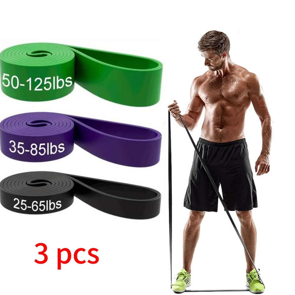 Kit 3 Super Band Elástico Borracha Crossfit Extra Forte Faixas de Resistência em Oferta na Shopee