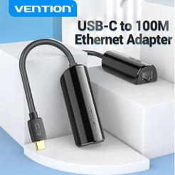 Adaptador Ethernet Para Laptop Pc 10 100mbps Usb C Para Lan Tipo C Rj45