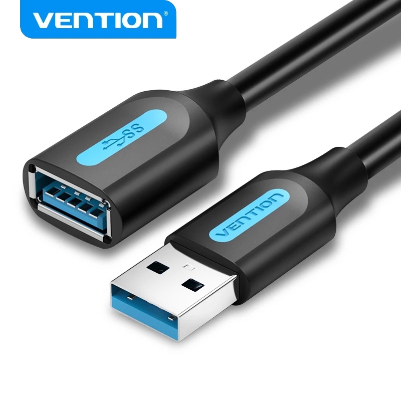 Vention Cabo Extensor USB 3.0 5Gbps Super Alta Velocidade De Sincronização De Dados Extensor Macho Para Fêmea PC Laptop em Oferta na Shopee