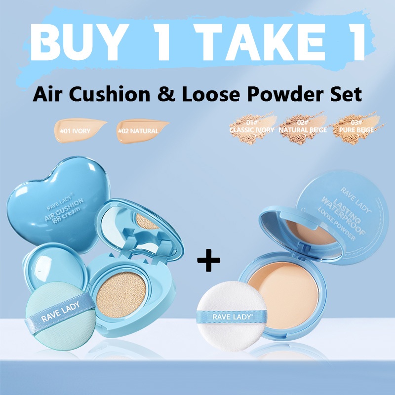 Compre Creme Presente Pó Rave Lady Fps 50 PA + + BB Almofada Controle De Óleo Acabamento Natural De Ar À Prova D'água Ma