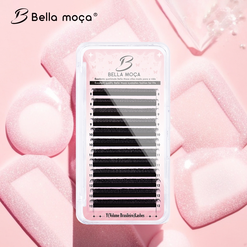 Bella Moça yy Cílios D/C/L/M + Curl Extensões De volume Brasileiro