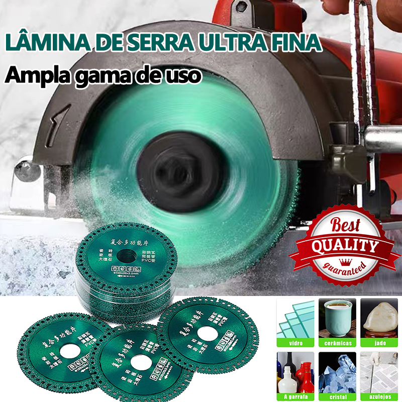 HAOSIN 6 Em 1 Disco De Corte De Diamante Lâmina De Serra Multifuncional 100mm Ultrafina Para Telha Cerâmica PVC