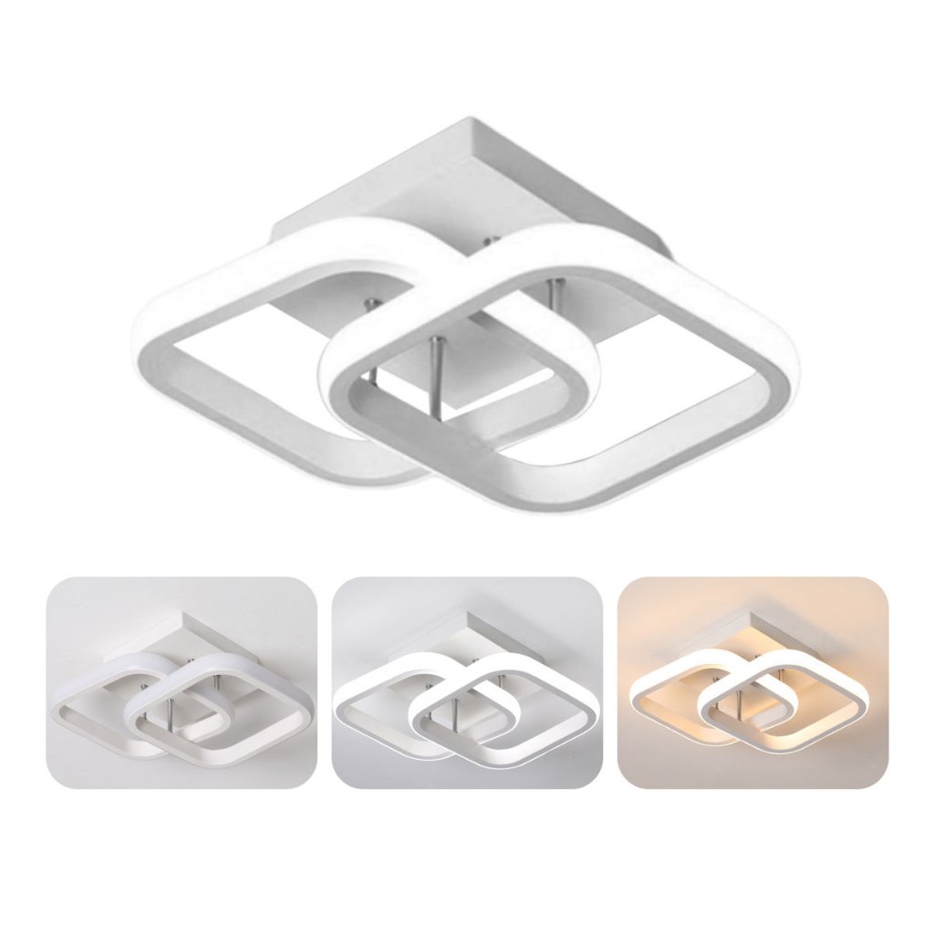 Luminaria teto moderna plafon led luz cores 3 em 1 lustre para quarto, corredor, cozinha