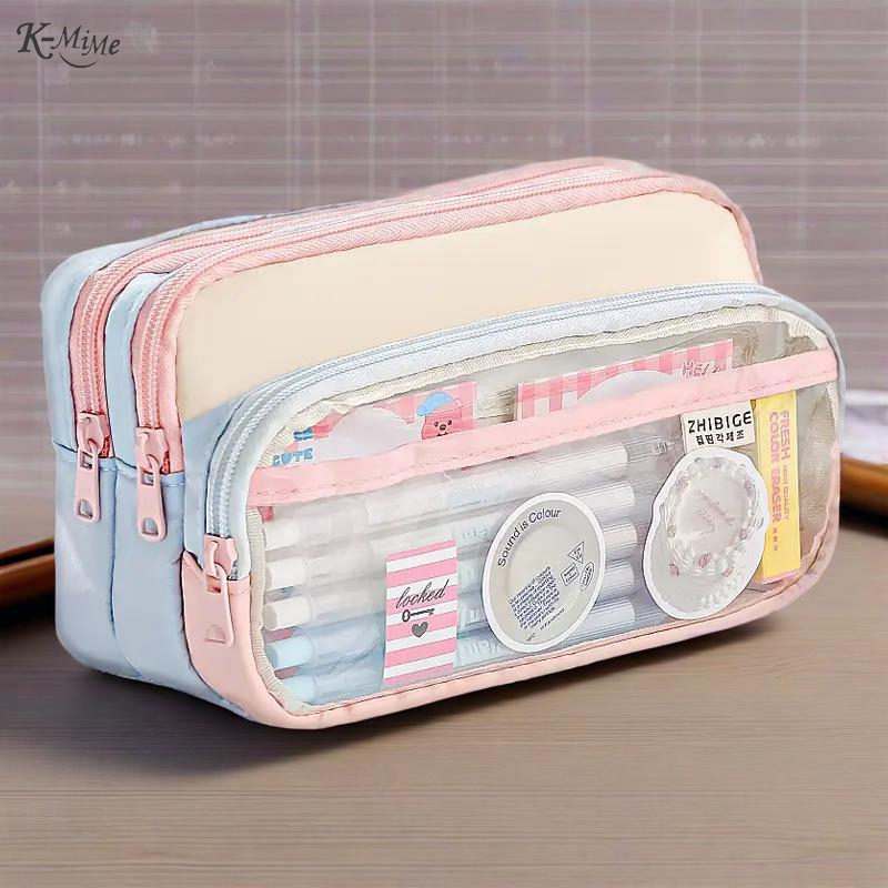 Novo Estojo Colorido De Grande Capacidade Para Estudantes Da Escola