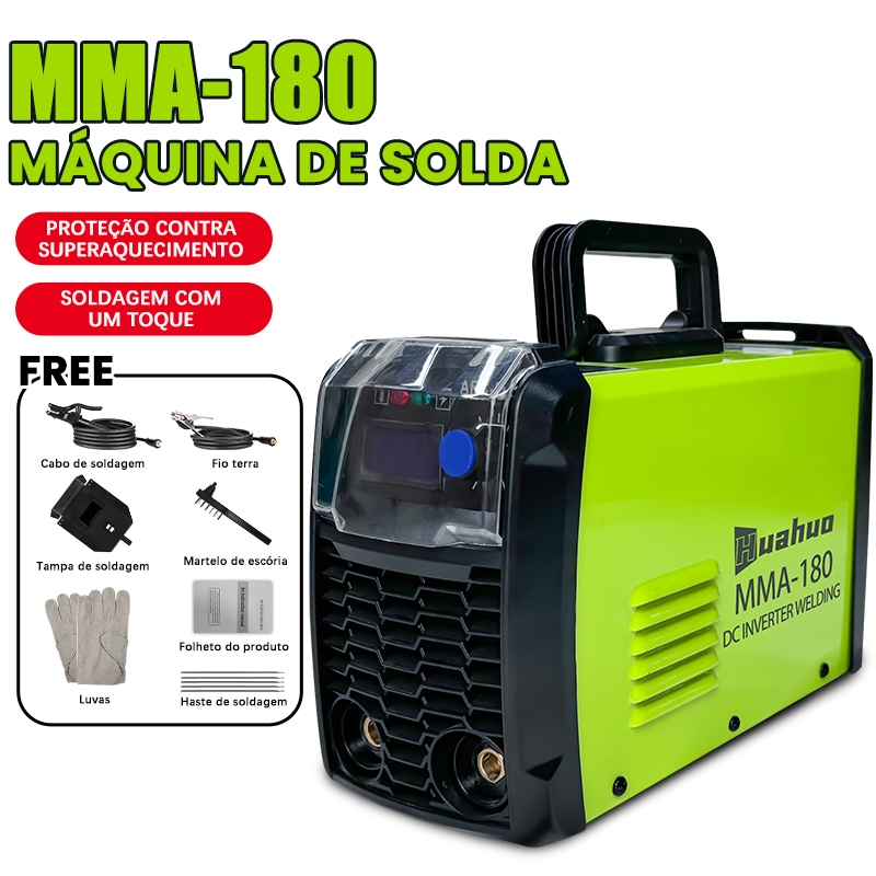 Maquina De Solda Inversora Portátil Mini Mma 220/110volts  Usk Painel Digital.