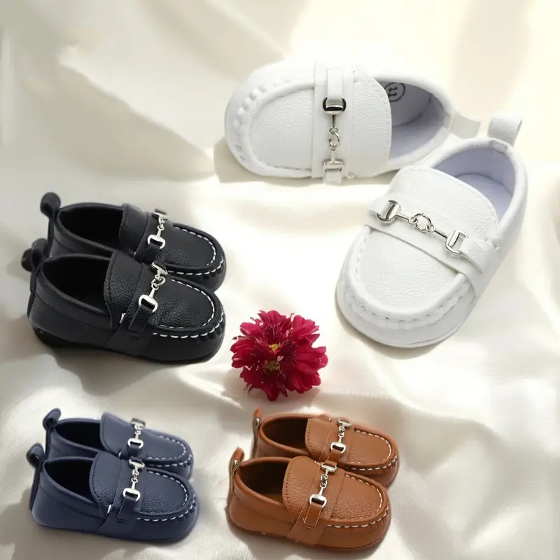Deslizamento Casual De Cor Sólida Em Sapatos Mocassins De Cano Baixo Para Bebês Meninos , Baixos Leves E Confortáveis An em Oferta na Shopee