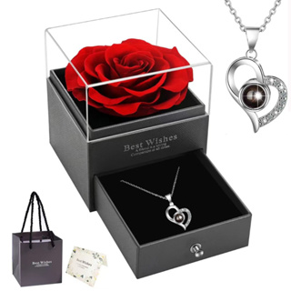 Colar de Senhoras e Sabonete Caixa de Presentes com Flores para Dia das Mães e Esposa em Oferta na Shopee