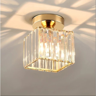 Lustre de cristal minimalista Iluminação residencial Quarto Sala de estar Sala de jantar em Oferta na Shopee