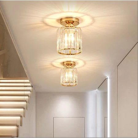 Lustre de cristal minimalista Iluminação residencial Quarto Sala de estar Sala de jantar