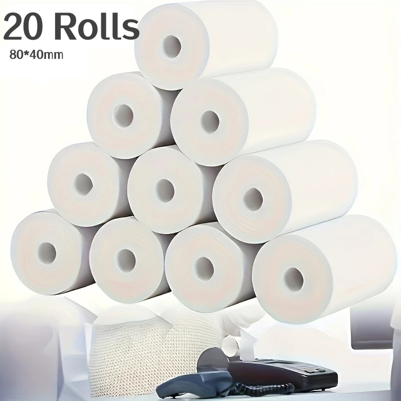 20 Unidades Bobina Térmica 80x40mm 20 metros em Oferta na Shopee