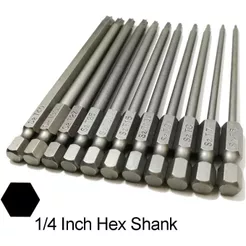 kit 11 chaves bits torx 100mm Compatíveis com parafusadeiras, chaves manuais e elétricas