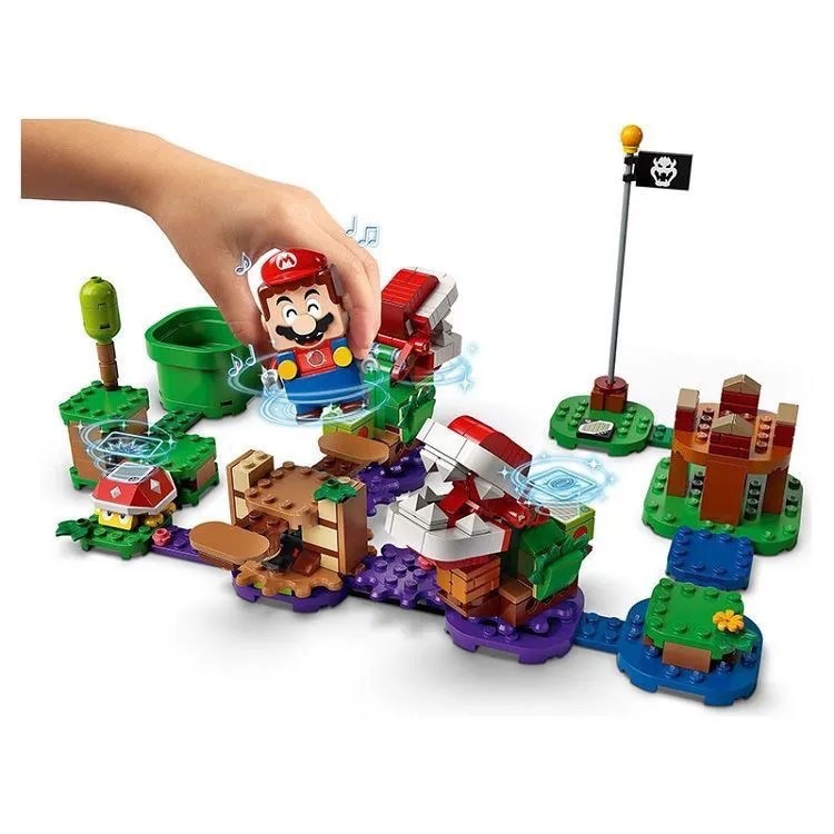 Compatível com Lego Super Swallow Flower Challenge Nível de extensão montado brinquedo de bloco de construção 60021