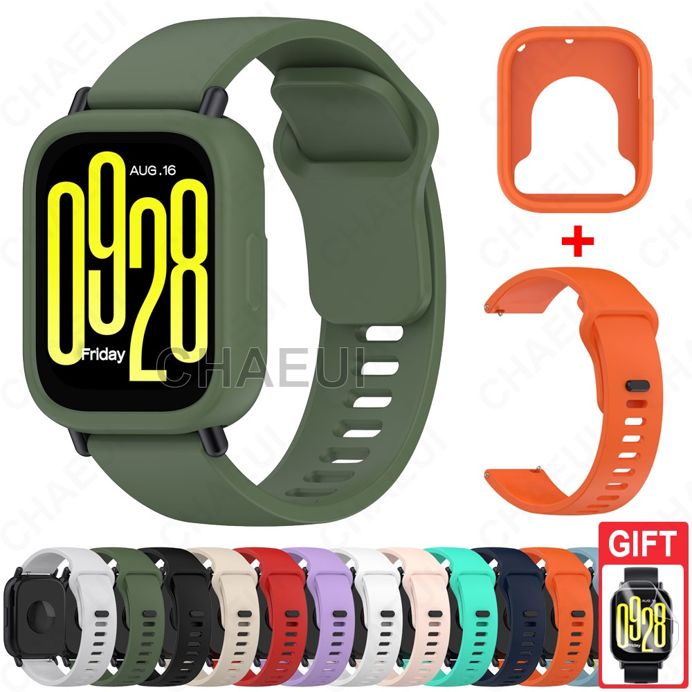 Pulseira De Silicone Com Moldura De Caixa , Acessórios De Para Redmi Watch 5 Active Lite em Oferta na Shopee
