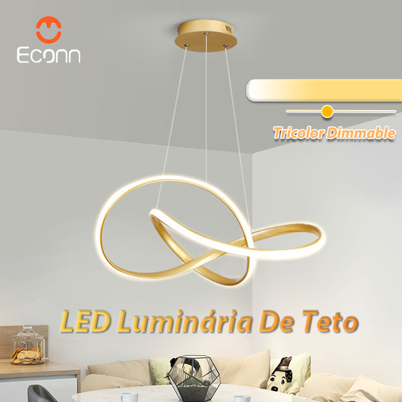 Lustre Para sala LED moderna em design de lustre ideal para corredores salas de estar quartos e cozinhas