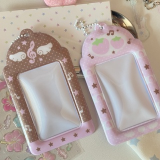 Asas De Nota Marrom Rosa Porta-Cartões Fotográficos De 3 Polegadas De campus De Estudante De Morango Fofo em Oferta na Shopee