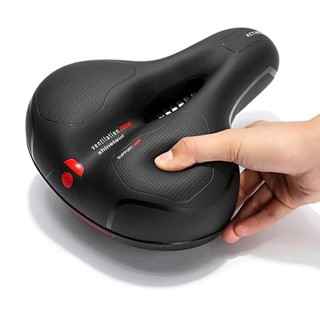 Selim Ergonômico para MTB | Gel Amortecedor, Design Vazado e Faixa Refletiva 360°