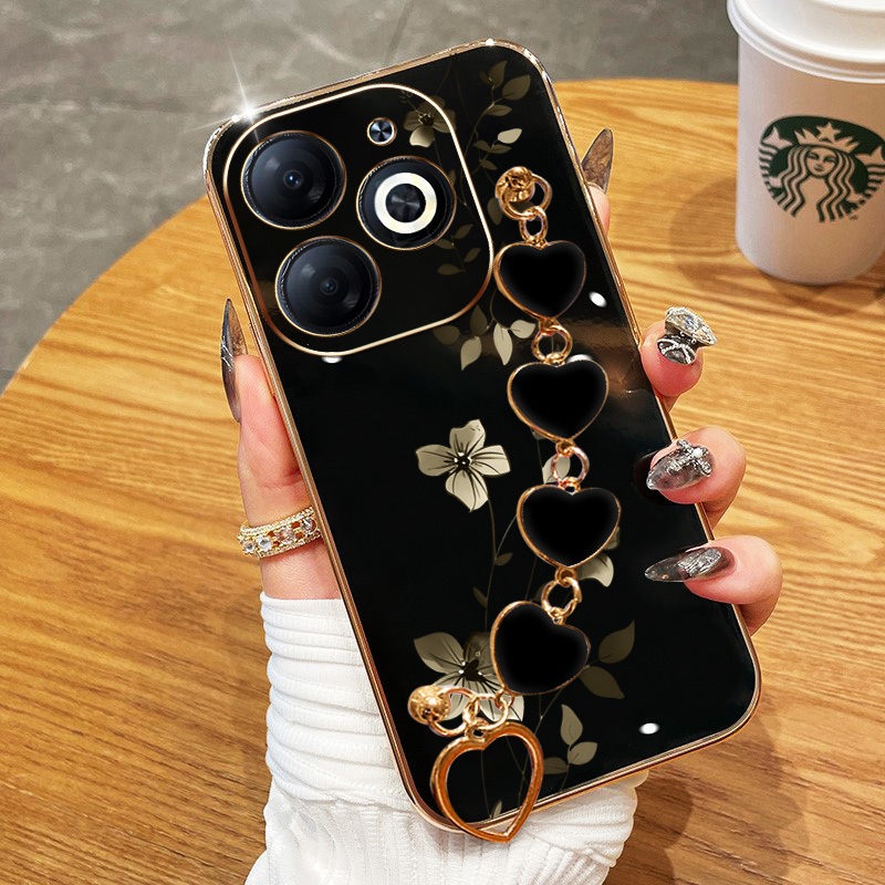 Capa Para Infinix Smart 8 Pro Plus HD Hot 40i Tecno Spark Go 2024 20 20C Pop 8 Itel P55 4G Plantas De Escalada Elegantes