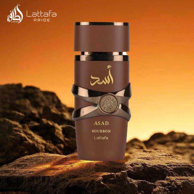 Lattafa Asad Bourbon Perfume Árabe Masculino Eau de Parfum EDP - 100ml