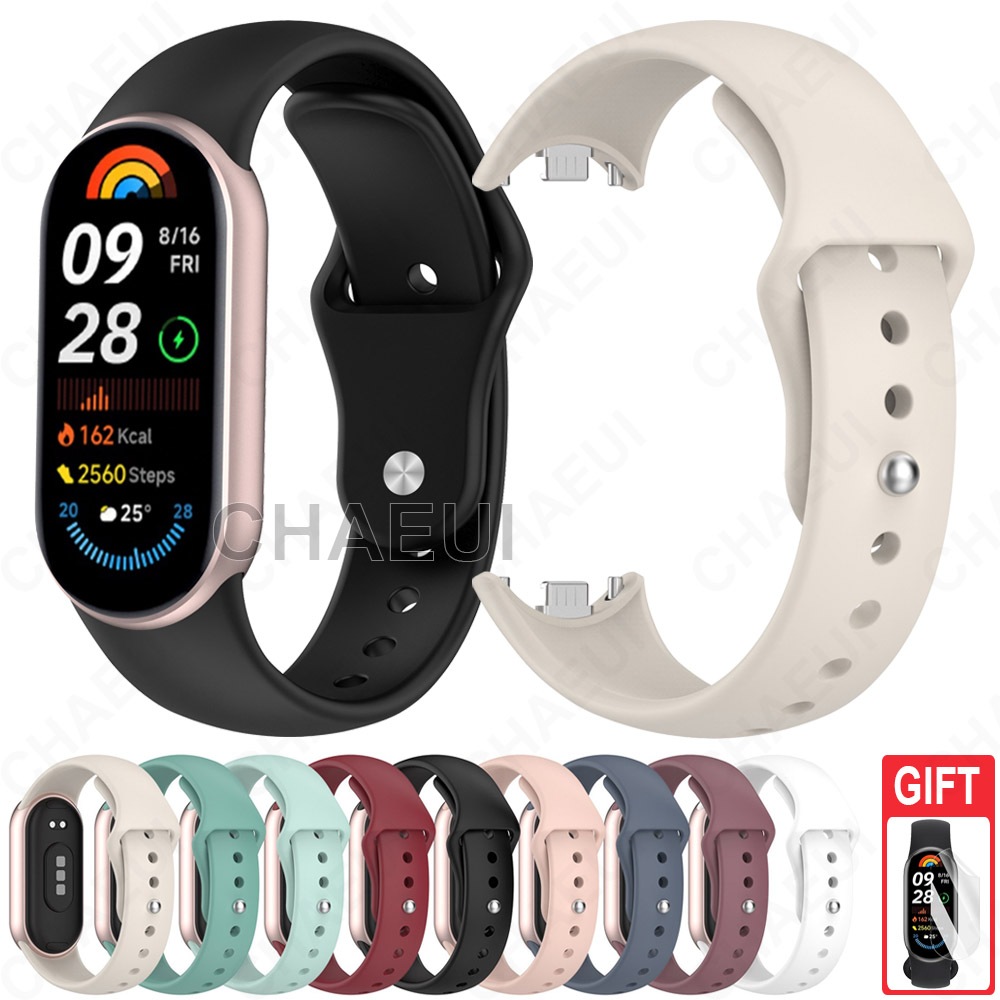 Acessórios De Pulseira Esportiva Com De Silicone Para Xiaomi Smart Band 10 9 8 / Band 10 Ceramic Edition