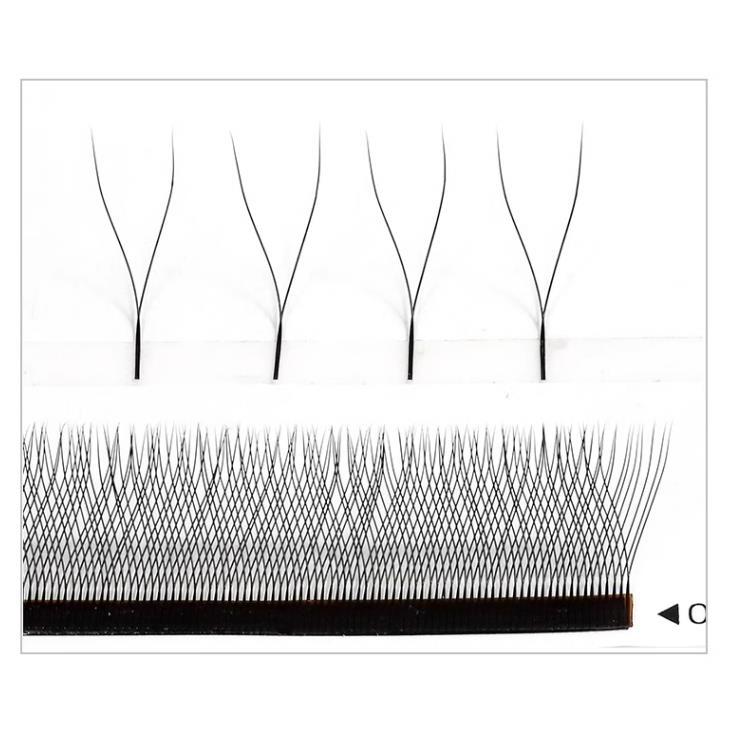 MARIA 2D Y Forma Cílios Mão Premium 2D Luz Suave Natural Extensão Suprimentos Maquiagem Malha Net Cross Lash