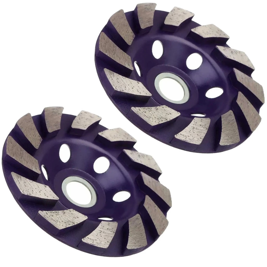 Kit 1/2pcs Disco Desbaste Diamantado Concreto Esmerilhadeira Mármore em Oferta na Shopee